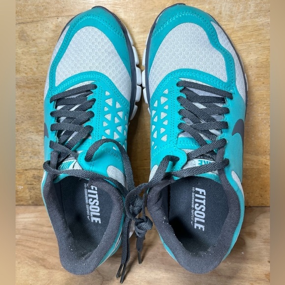 Nike Free Run 7.0 Womens Size 7 Running Shoes Sneakers Greenish-Blue 396044-005 - Picture 6 of 8